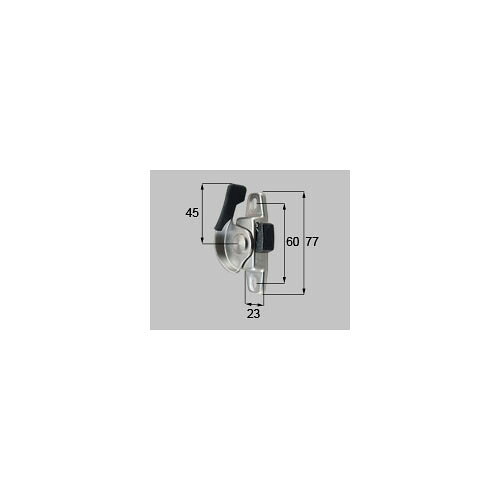 LIXIL（新日軽）　クレセント（ロック付） R　シルバー　【品番：SVQ116S01】｜住設プロ　店