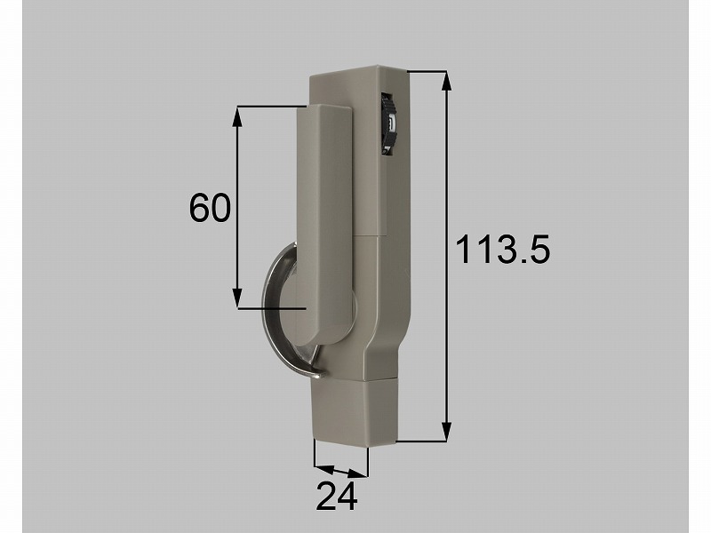 LIXIL（新日軽） 文字盤式クレセント（R）L\u003d60粍 薄墨色系 【品番：8AKEY82R】