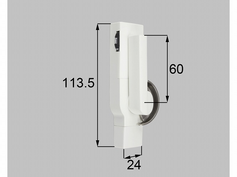 LIXIL（新日軽） 文字盤式クレセント（L）L\u003d60粍 白いこと 【品番：HAKEY82L】