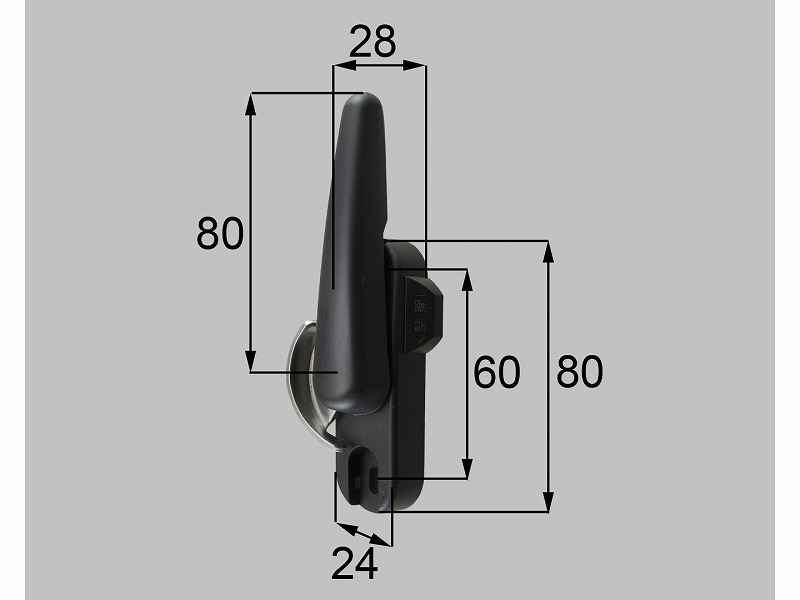 LIXIL（新日軽） クレセント（R） 黒いこと系 【品番：SVDT296RS02】