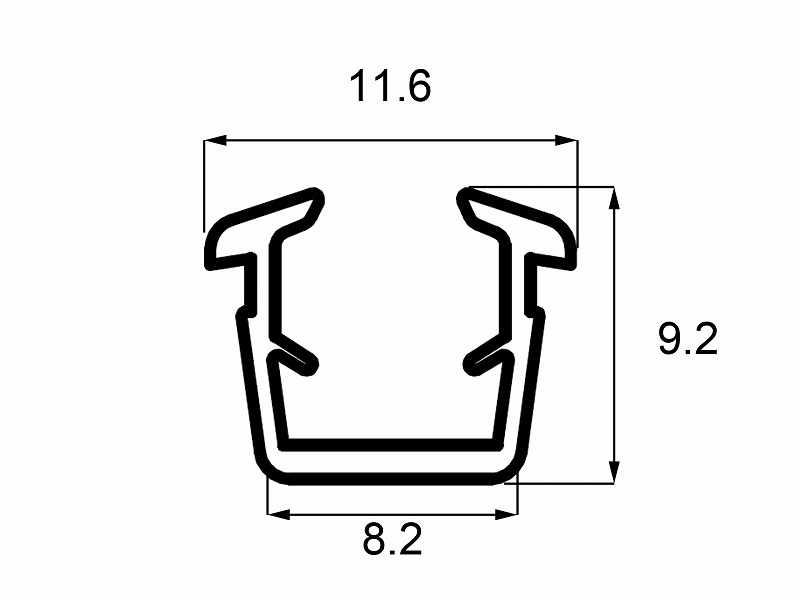 LIXIL（新日軽）　グレチャン（メンテ用GC-1032 L\u003d20M）　ブラック系　【品番：SVTT722L20】
