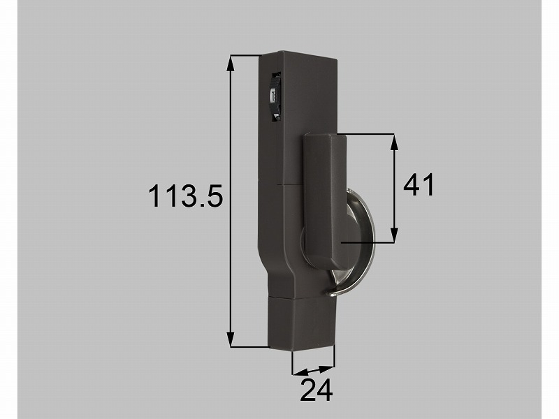 LIXIL（新日軽）　ダイヤル式クレセント（L）L\u003d41mm　ブラウン系　【品番：TAKEY81L】