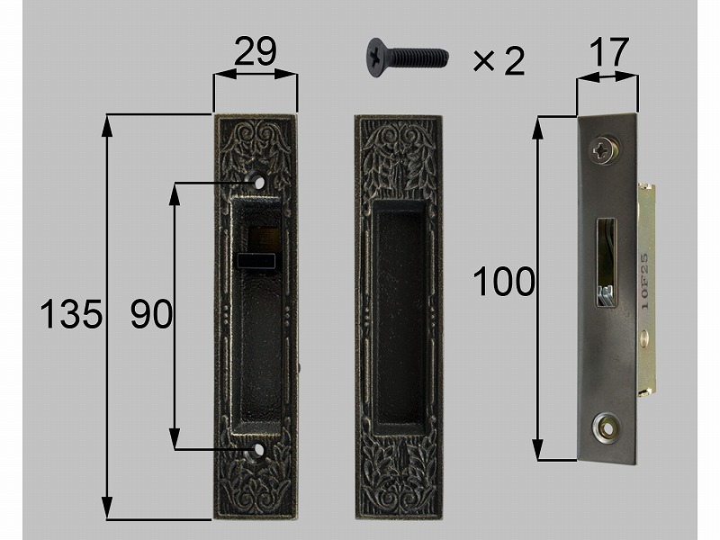 LIXIL（新日軽） 態度錠 黄金色 【品番：X8NCL31】