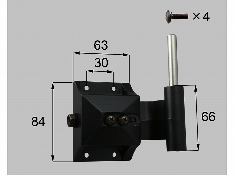 LIXIL（新日軽）　100角門柱用ヒンジ 持ち送り　ブラック系　【品番：S8H194A】 15,101円
