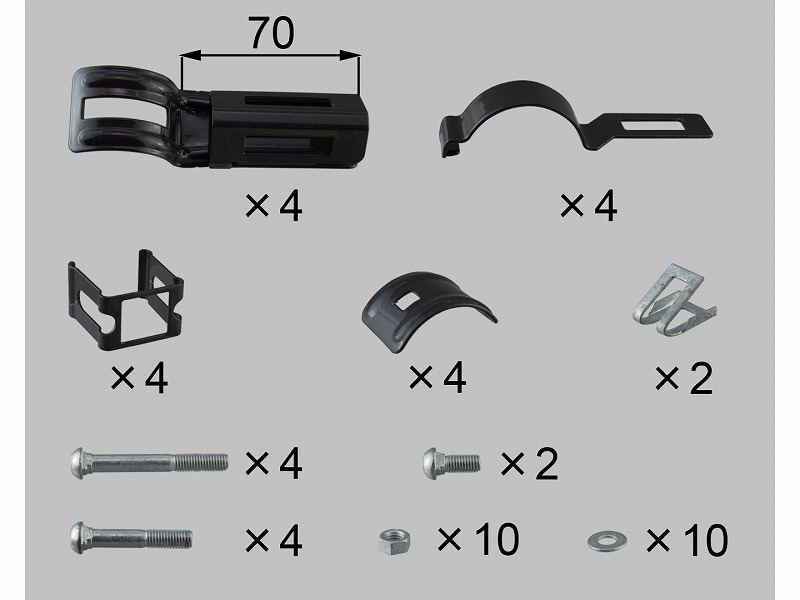 LIXIL（新日軽） 駒寄せ初っ切り金具仕掛ける 赤銅色系 【品番：B8AAB1475】