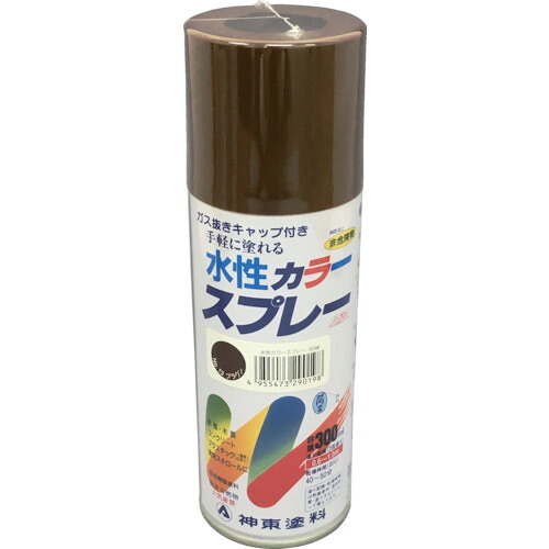 【別途貨物輸送あり】シントーファミリー 水溶性色つや吹き付ける 赤銅色 ３００ＭＬ 【12個】 【品番：2919-0.3】
