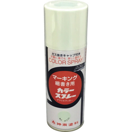 【別途貨物輸送あり】シントーファミリー マーキングカラースプレー（細書） 白いこと ３００ＭＬ 【48個】 【品番：3052-0.3】