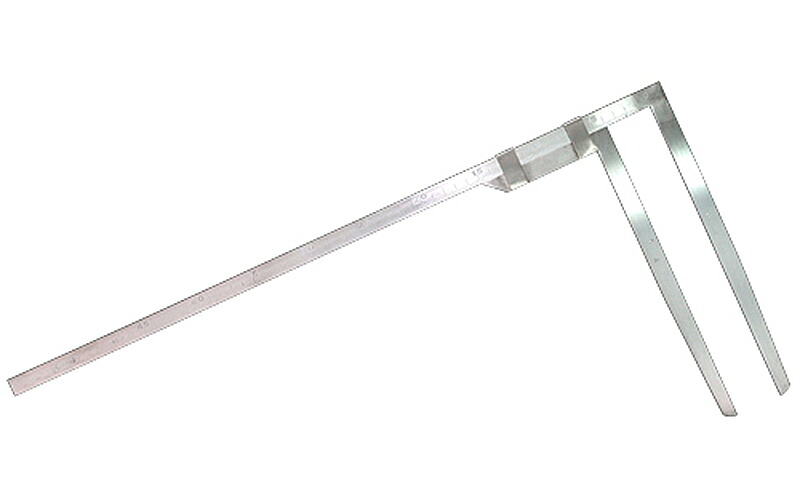 シンワ測定　材木尺 ステン 45cm 表2mm・裏1mm目盛　【品番：63525】｜住設プロ　店