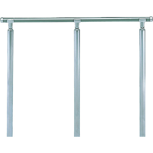 シロクマ（SHIROKUMA）　アプローチ手すり（Ｕ）　２０００ｍｍ　シルバー／ＨＬ　【品番：AP-141U-20-SIH】｜住設プロ　店