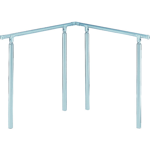 シロクマ(SHIROKUMA) アプローチ手すり(U)900×900 シルバー/HL 【品番:AP-142U-90X90-SIH】|住設プロ 店