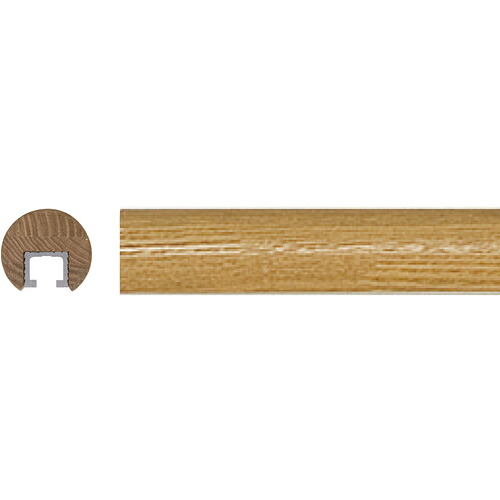 シロクマ（SHIROKUMA）　スマートライン丸棒　４０００ｍｍ　Ｌオーク　【4個】　【品番：BR-735-40-LO】