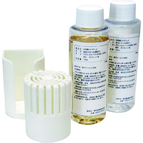 【別途送料あり】静岡製機　涼風のエッセンスセット（緑風ひのき・清涼ミント各1個、ボトルケース）　【品番：50824112006】画像