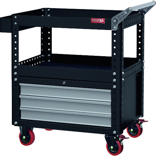 【別途送料あり】SHUTER　重量カート　ＣＴ&minus;３Ｂ　ブラック　【品番：CT-3B-BK】｜住設プロ　店