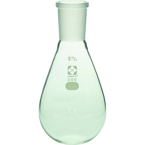 柴田科学（SIBATA）　共通摺合平底なす形フラスコ　２９／４２　２００ｍＬ　【品番：005400-29200】