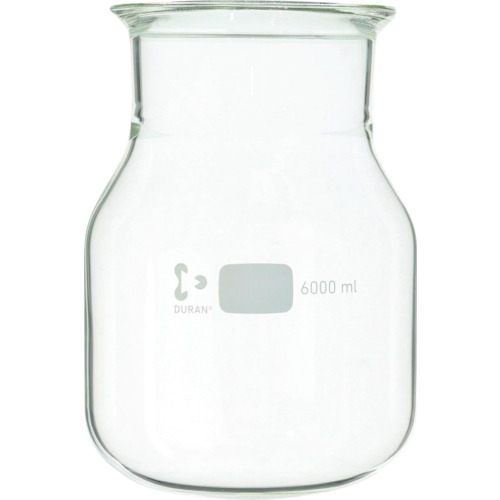 柴田科学（SIBATA）　セパラブルフラスコ　円筒形　バンド式　ＤＵＲＡＮタイプ　１５０ｍｍ　６０００ｍＬ　【品番：005580-6000】