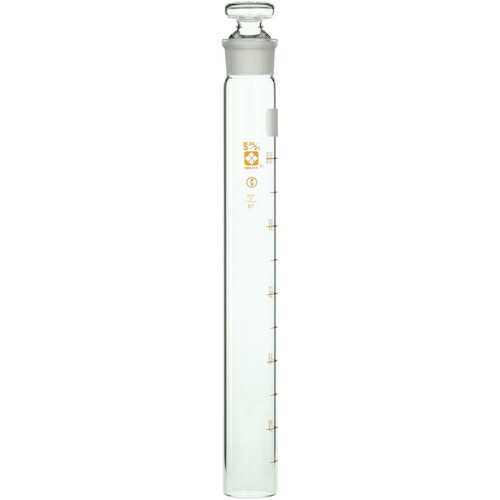 柴田科学（SIBATA）　共通摺合共栓比色管　平栓付　茶目盛　１００ｍＬ　１０入　【品番：008480-101A】