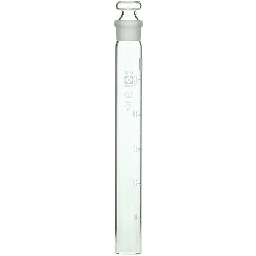 柴田科学（SIBATA）　共通摺合共栓比色管　平栓付　白目盛　２００ｍｍ　５０ｍＬ　１０入　【品番：008480-50A】