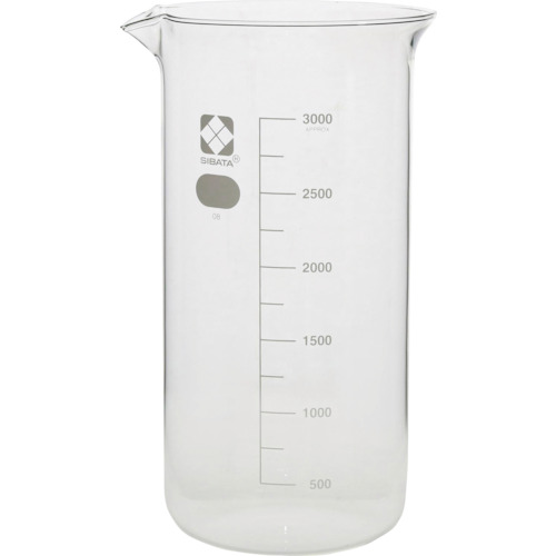 柴田科学（SIBATA）　トールビーカー　目安目盛付　３０００ｍＬ　【品番：010040-3000】｜住設プロ　店 10,585円