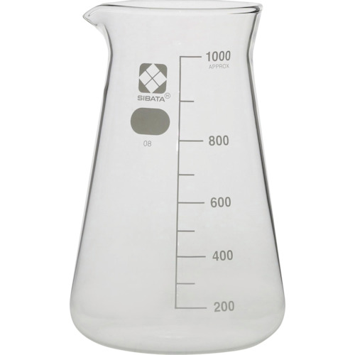 柴田科学（SIBATA）　コニカルビーカー　目安目盛付　１０００ｍＬ　６入　【6個】　【品番：010050-1000A】｜住設プロ　店