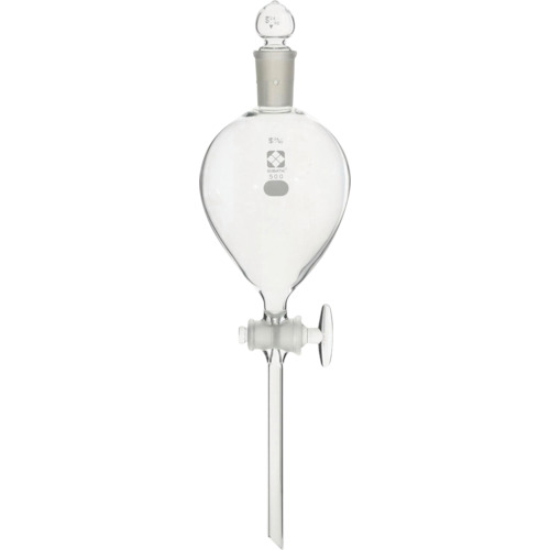 柴田科学（SIBATA）　分液ロート　ガラスコック付　５００ｍＬ　【品番：014210-500】
