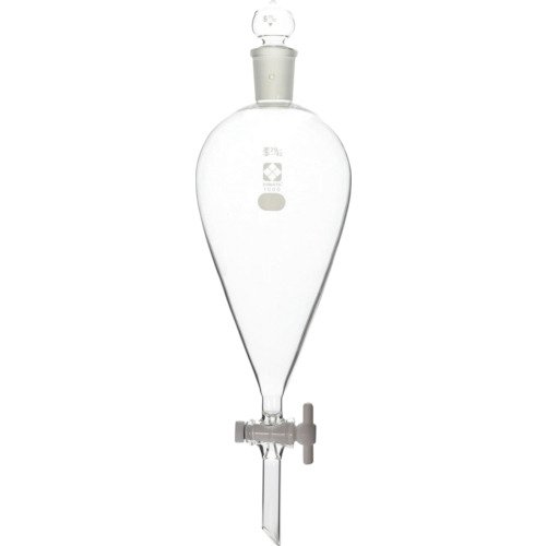 柴田科学（SIBATA）　分液ロート　スキーブ形　ＰＴＦＥコック付　１０００ｍＬ　【品番：014260-1000】