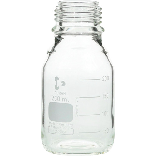 柴田科学の科目（SIBATA） 耐熱ねじ口びん びんのみ ２５０ｍＬ １０入 【品番：017200-2505A】