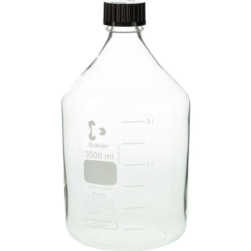 柴田科学（SIBATA）　耐熱ねじ口びん　赤キャップ付　３５００ｍＬ　【品番：017200-35001】