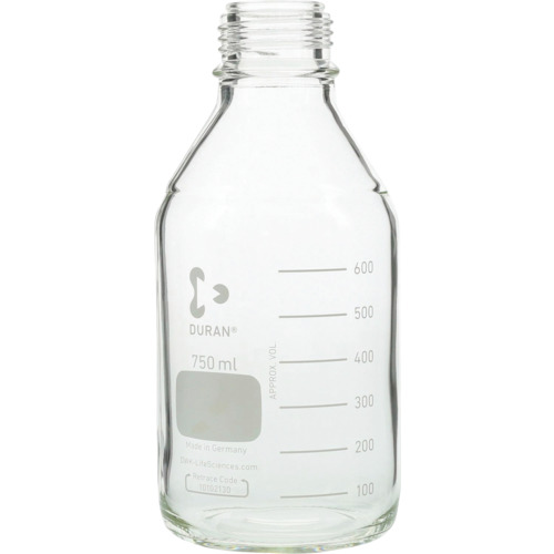 柴田科学の科目（SIBATA） 耐熱ねじ口びん びんのみ ７５０ｍＬ １０入 【品番：017200-7505A】