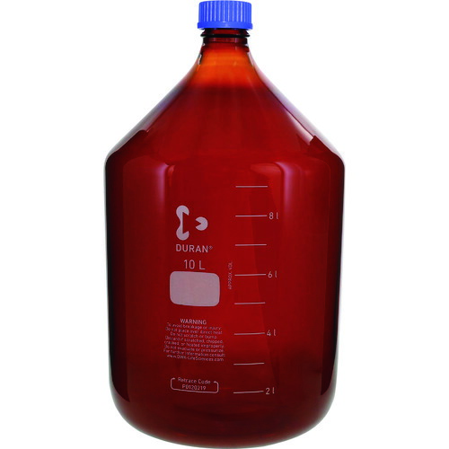 柴田科学（SIBATA）　耐熱ねじ口びん　茶褐色　青キャップ付　１００００ｍＬ　【品番：017210-10000】