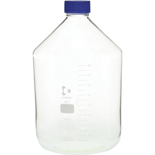 柴田科学(SIBATA) 耐熱ねじ口びん 広口 青キャップ付 20000mL 【品番:017250-20000】
