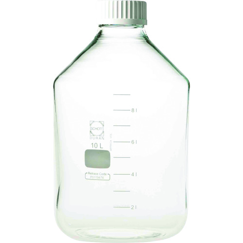 柴田科学の科目（SIBATA） 耐熱ねじ口びん 広口 白旗がしら付 １００００ｍＬ 【品番：017250-210000】