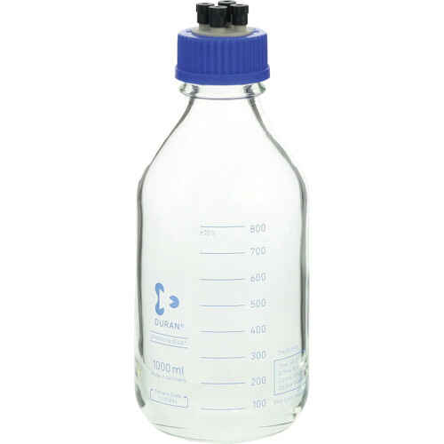 柴田科学（SIBATA）　ＨＰＬＣねじ口びん　４ポートキャップ付　１０００ｍＬ　２入　【品番：017270-1000A】