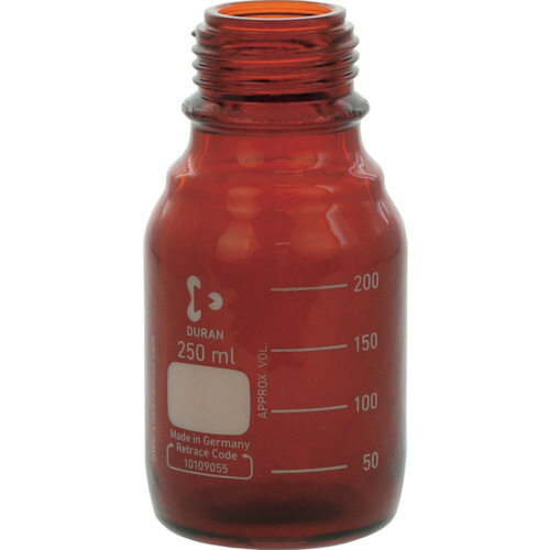 柴田科学の科目（SIBATA） ねじ口びん セーフティ厚地の外套 茶褐色 びんのみ ２５０ｍＬ 【品番：017290-2505A】