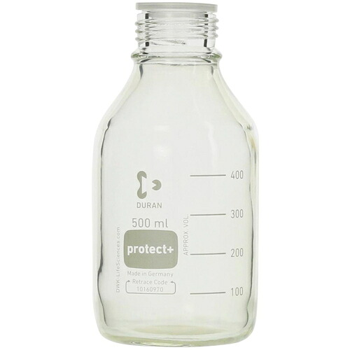 柴田科学(SIBATA) プロテクトプラスコートねじ口びん びんのみ 500mL 10入 【品番:017580-500A】|住設プロ 店
