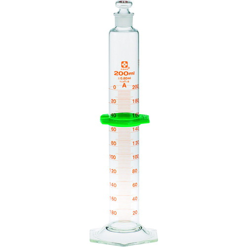 柴田科学の科目（SIBATA） 有栓メスシリンダー 百貨店評点 ２００ｍＬ 【品番：023550-200】