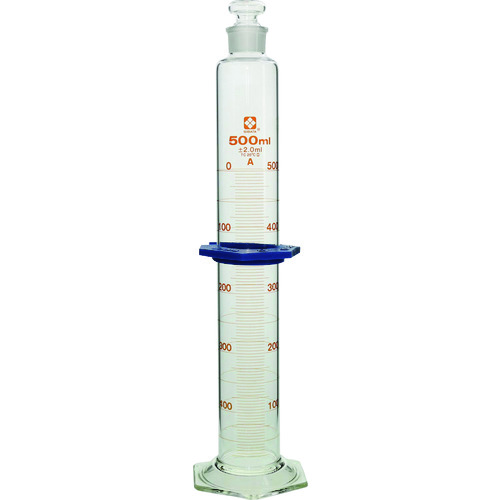 柴田科学の科目（SIBATA） 有栓メスシリンダー 百貨店評点 ５００ｍＬ 【品番：023550-500】