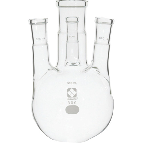 柴田科学の科目（SIBATA） ＳＰＣ四口丸底瓶 ＳＰＣ－２９－１５ ３００ｍＬ 【品番：030180-15300】