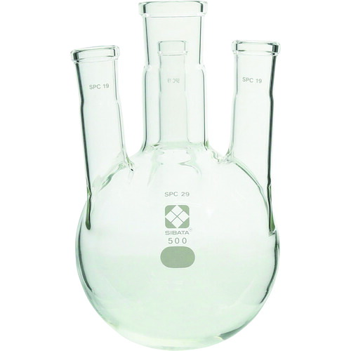 柴田科学の科目（SIBATA） ＳＰＣ四口丸底瓶 ＳＰＣ－２９－１９ ５００ｍＬ 【品番：030180-19500】