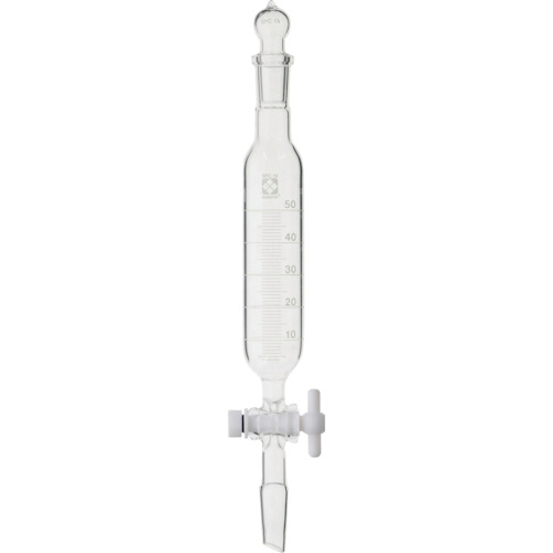 柴田科学の科目（SIBATA） ＳＰＣ分液ロート 円柱形 ＰＴＦＥまかない方付 目盛付 ５０ｍＬ 【品番：030270-1550】