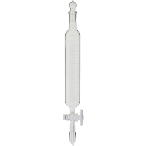 柴田科学（SIBATA）　ＳＰＣ分液ロート　円筒形　ＰＴＦＥコック付　目盛付　２００ｍＬ　【品番：030270-19200】