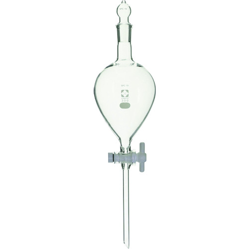 柴田科学（SIBATA）　ＳＰＣ分液ロート　ＰＴＦＥコック付　３００ｍＬ　【品番：031230-300】