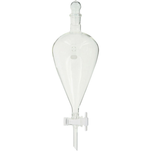 柴田科学（SIBATA）　ＳＰＣ分液ロート　スキーブ形　ＰＴＦＥコック付　２０００ｍＬ　【品番：031240-2000】