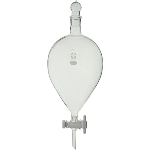 柴田科学の科目（SIBATA） ＳＰＣ分液ロート スキーブ形 ＰＴＦＥまかない方付 ３０００ｍＬ 【品番：031240-3000】