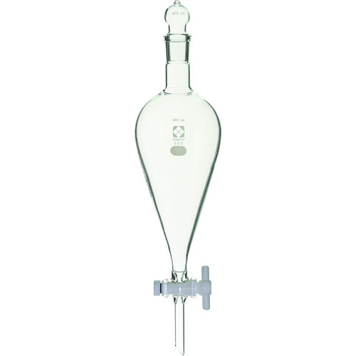 柴田科学(SIBATA) SPC分液ロート スキーブ形 PTFEコック付 500mL 【品番:031240-500】|住設プロ 店
