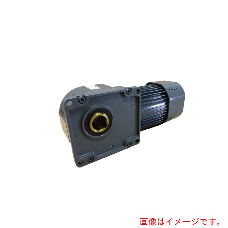 【別途送料あり】シグマー技研　高効率ＩＥ３、直行中空軸三相１５００Ｗフランジ取付形ブレーキ付きギアモーター　減速比１／２００　【品番：TMHFB-15E-200】
