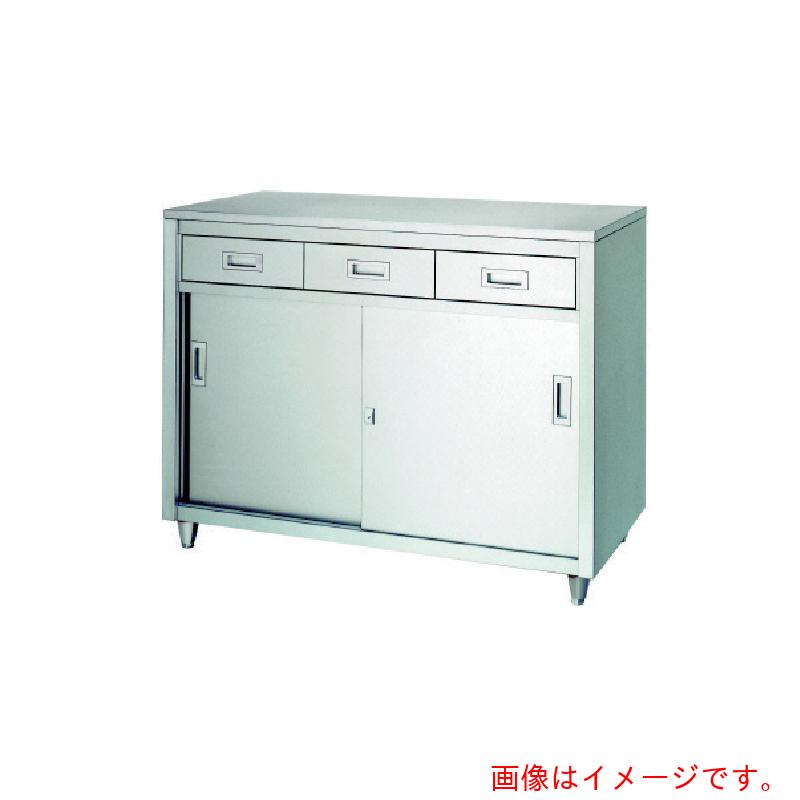【別途貨物輸送あり】シンコー（SINKO） ステンレス鋼蔵入り庫 一段式アジャスト付 ＬＡＤ型 （抽き出し・ステンレス鋼戸） １８００×６００×９５０ 【品番：LAD-18060】