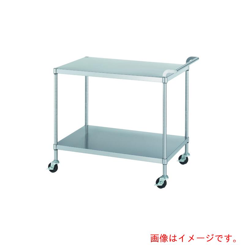 シンコー(SINKO) ステンレスワゴン(SUS304)天地2段タイプ φ75導電ナイロン車 600×450×800 【品番:MN02-6045-800-NE75_SH】|住設プロ 店