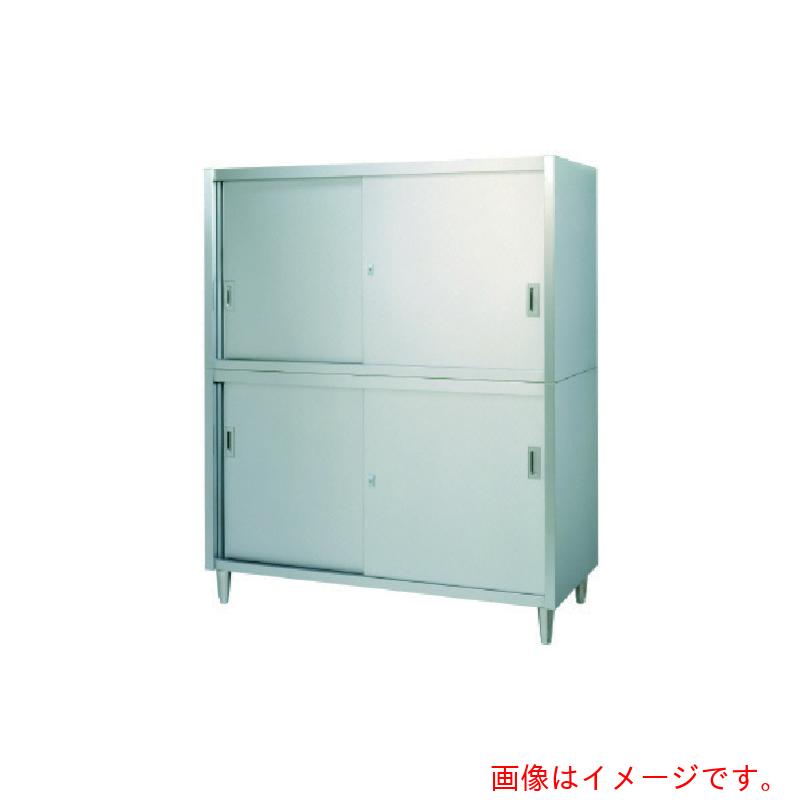 【別途送料あり】シンコー（SINKO）　ステンレス保管庫　二段式アジャスト付　ＶＡ型　（上下ステンレス戸）　１５００×６００×１７５０　【品番：VA-15060】