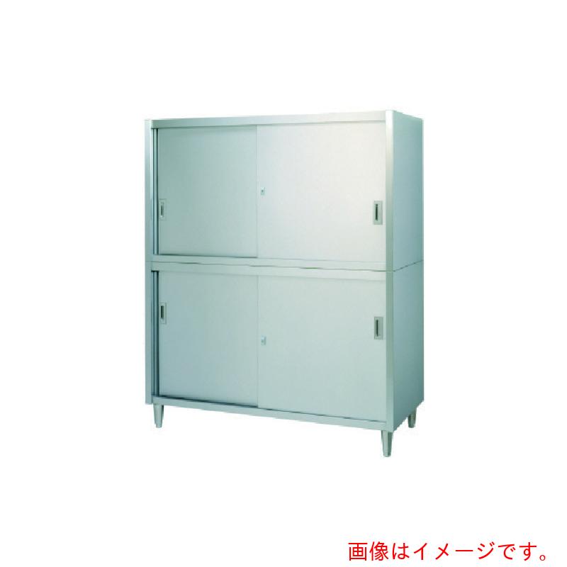 【別途送料あり】シンコー（SINKO）　ステンレス保管庫　二段式アジャスト付　ＶＡ型　（上下ステンレス戸）　１８００×６００×１７５０　【品番：VA-18060】