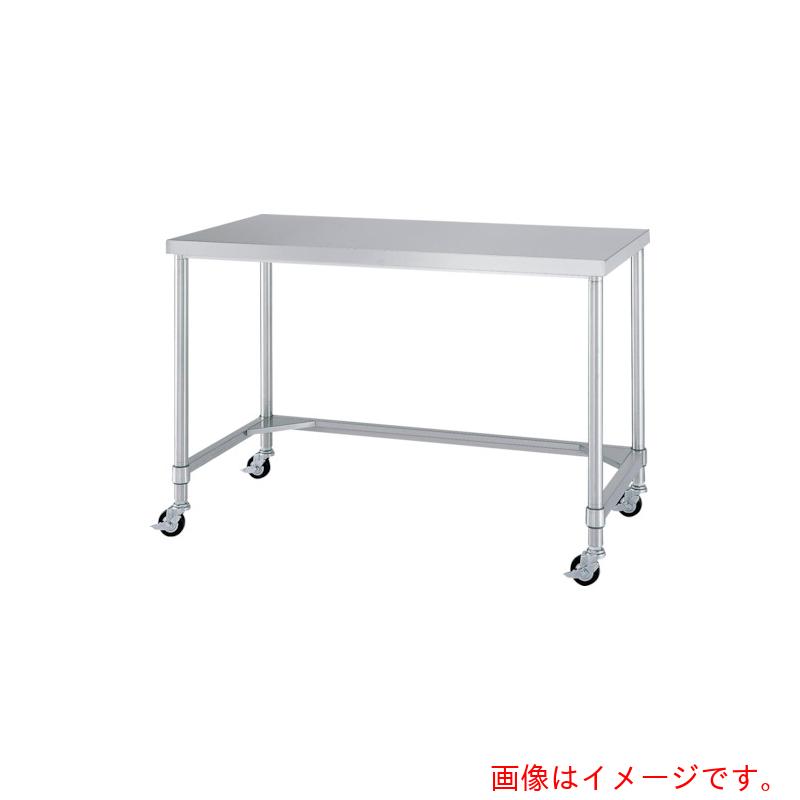 【別途貨物輸送あり】シンコー（SINKO） ステンレス鋼（ＳＵＳ３０４）進め方台三方枠キャスター付 φ１００ウレタン車 １８００×６００×８００ 【品番：WTNC-18060-U100】